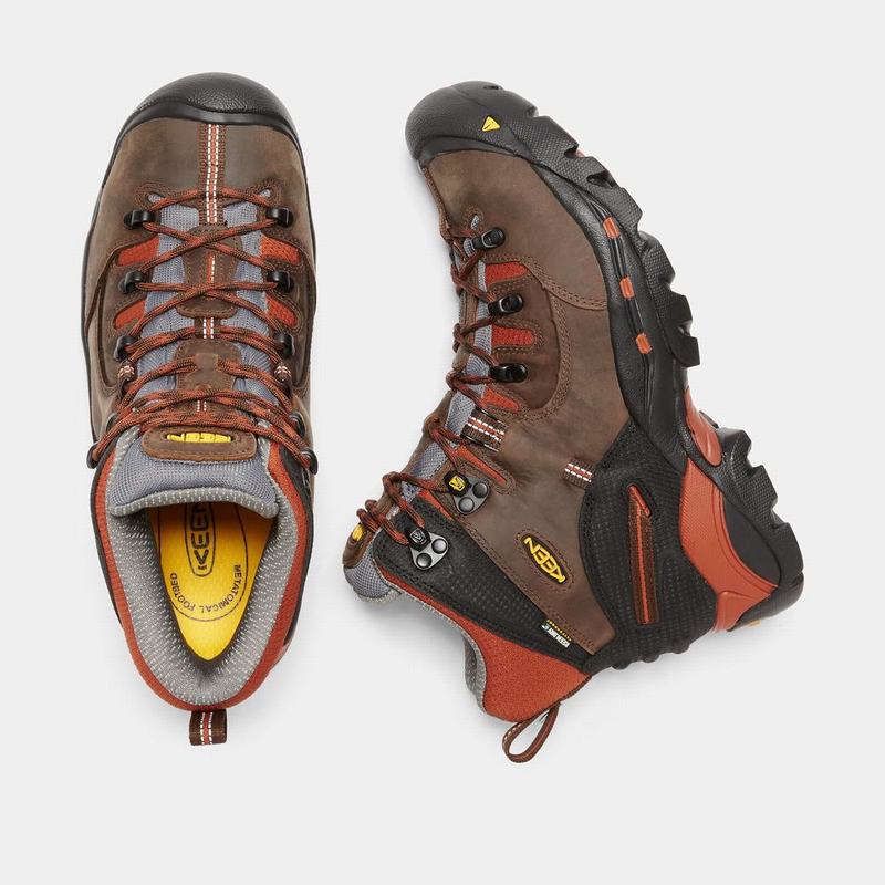 Keen Pittsburgh 6" Soft Toe - Erkek Iş Botu - Kahverengi - Türkiye (517034MXU)